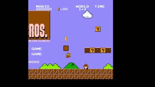 Super Mario Bros. Title Screen.