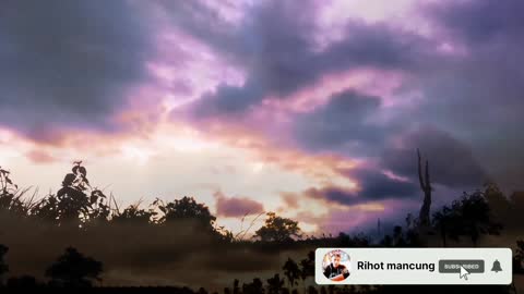 he beauty of the twilight sky scenery moving cloud background video