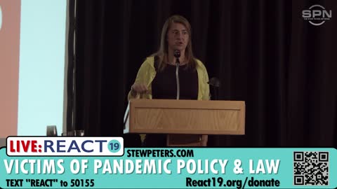 Leslie Manookian Speech at React19's Victims of Pandemic Policy & Law Event