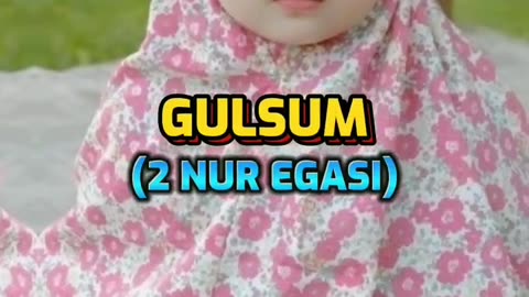 ISLAMIC NAMES FOR YOUR GIRL
