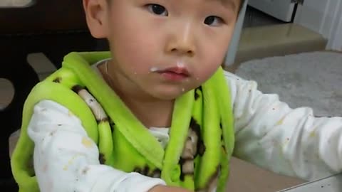 Toddler frustrated from too much studying