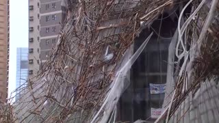 Scaffolding collapse in Hong Kong kills one