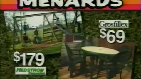 May 11, 2001 - Swingsets & Patio Furniture On Sale at Menards
