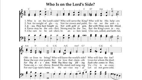 Who is on the Lord's side - Hymn