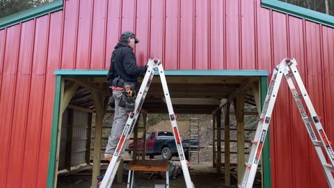 28'X30' Metal Pole Barn Update!