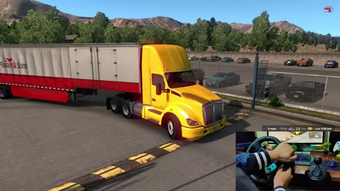 American Truck Simulator 2 l logitech g29 l gameplay + Steering Wheel
