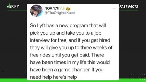 Yes, Lyft offers free rides to job interviews