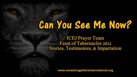 Can You See Me Now? ICEJ Prayer Team - Feast of Tabernacles 2022 - Stories, Testimonies, Impartation