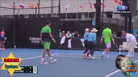 Jabbers Remorse 26: Vaxxed Australian Open Ball Girl Collapses