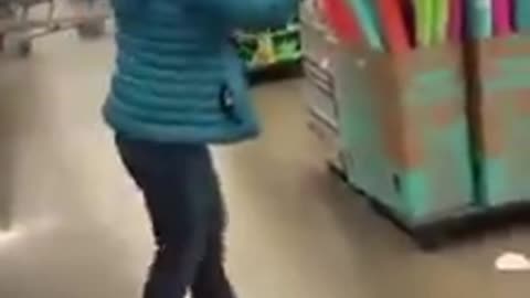 THIS IS WHY I LIKE TO GO TO WALMART - A CANDLE THROWING NUTJOB - THE ENTERTAINMENT VALUE