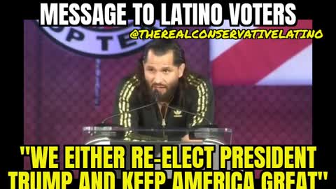 Jorge Masvidal has a message to latinos