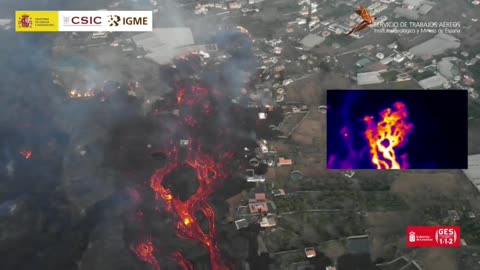La lava recupera el pulso y amenaza con llegar de nuevo al mar en La Palma