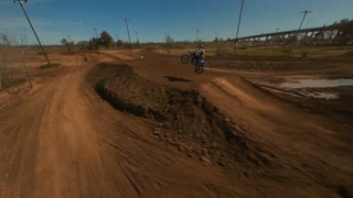 Flying Under Dirt Bikes