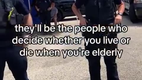 A preacher at an all ages drag queen show speaks powerful truths to police officers on scene.