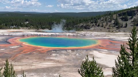 Grand Prismatic Springs Yellowstone