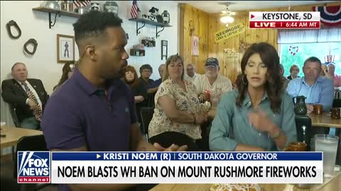 Gov. Noem slams Biden admin over banned Mount Rushmore fireworks celebration
