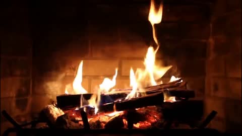 Fire Place - One hour video with beautiful background music - Full HD 2020
