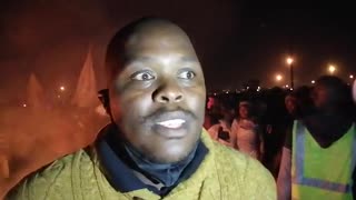 Bongile Zanazo community leader speaking on why they are protesting and blocking N2