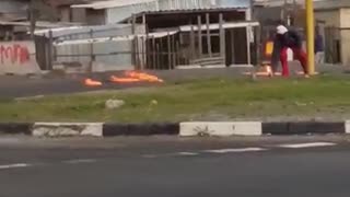 Motorists petrol-bombed and stoned