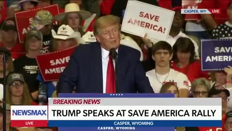 President Donald J Trump, Save Amrica Rally in Casper, Wyoming