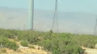 Wind Turbine Twirls Away