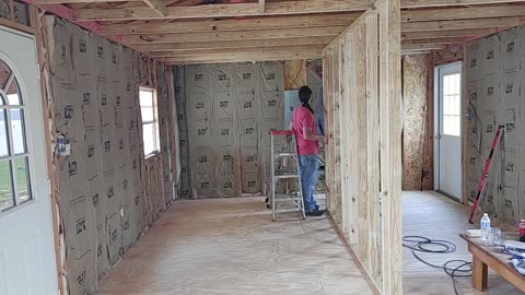 3 Framing Inside Walls To Convert A Shed Into A House