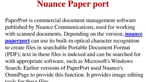 How To Download and install Nuance PaperPort