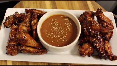 Super Bowl recipe - Peanut butter and jelly chicken wings!