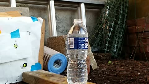 22 Caliber Pellet Through Water Bottle Slo Motion