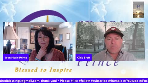 Guest Ohio Brett on “Inspired Blessings with Jean Marie Prince”