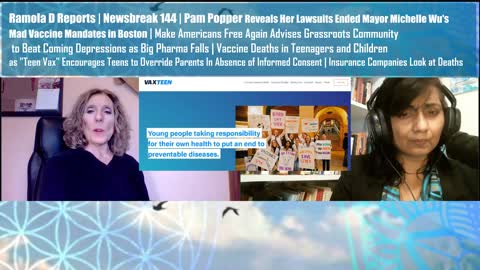 Newsbreak 144 | Pam Popper Reveals Her Lawsuits Ended Mayor Michelle Wu's Mad Vax Mandates in Boston