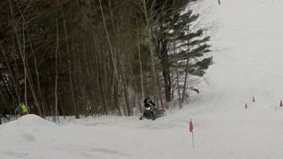 Snowmobile Strikes Head