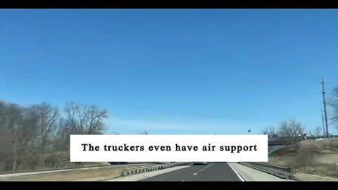 The People's Convoy Nears D.C., Firefighters Show Support, Helicopter Joins in