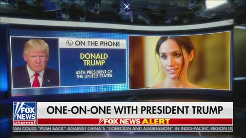 President Trump BLASTS Meghan Markle During Interview With Maria Bartiromo