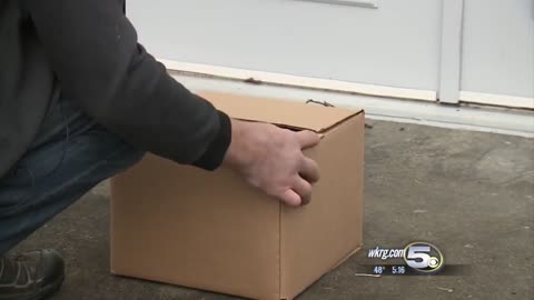 Man fed up with porch thieves sells booby-trapped box that sends crooks running