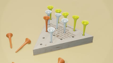 Peg Game that I made with Blender