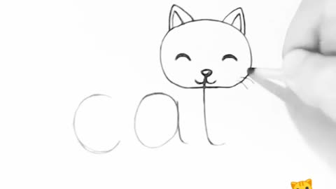 Drawing a cat in 1 minute.