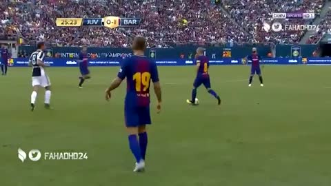 Neymar scored Goal after Numerous Dribbles Vs Juventus