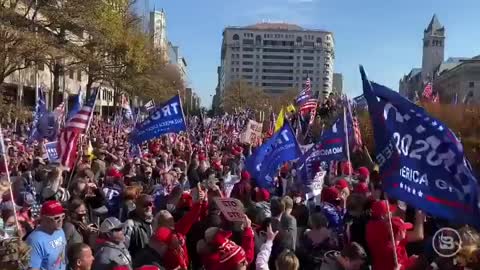 FLASHBACK: Savanah Hernandez's footage of the Star-Spangled Banner being sung at the Million Maga March