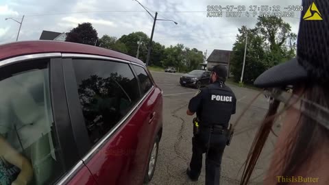 Bodycam shows woman rams Alliance police cruiser after domestic violence incident