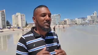 Walter Frederick from Delft out with his family enjoying first day of the Beach