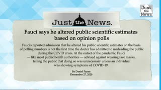 Fauci says he altered public scientific estimates based on opinion polls