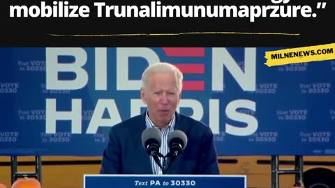 “I’ll lead an effective strategy to mobilize Trunalimunumaprzure.”