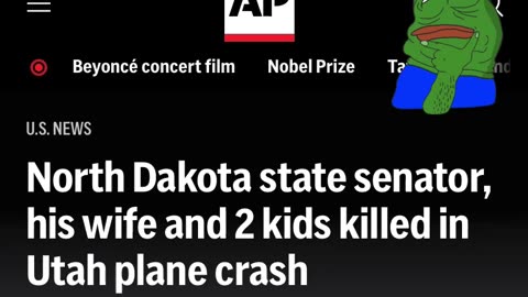 NEWSFLASH - North Dakota Republican State Senator Doug Larsen Died in Utah plane crash