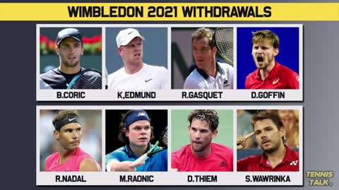 More Players WITHDRAW from Wimbledon 2021 Tennis News