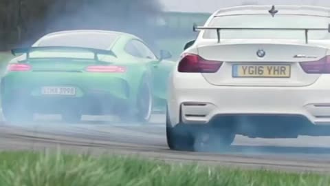 #Mercedes-AMG GT R or BMW M4 GTS, which would you rather skid USA