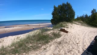 Shooting Golfball cannon off the North Shore of Lake Superior