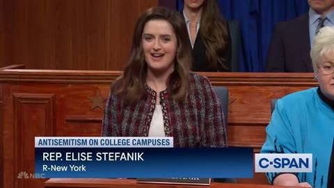 SNL's Horrible Unfunny Skit Mocked Elise Stefanik, Not The Antisemitic Ivy League Presidents