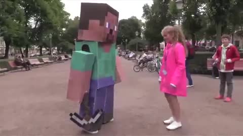 Hello, Young lady~ #minecraft #funny