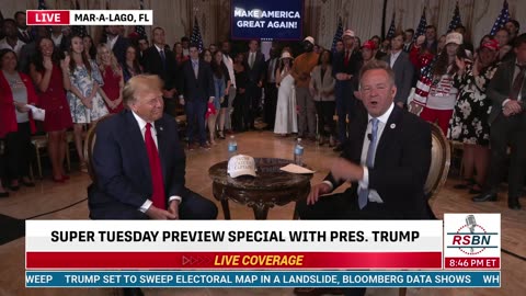 FULL INTERVIEW: Super Tuesday Preview Special with President Trump at Mar-a-Lago - 3/4/24